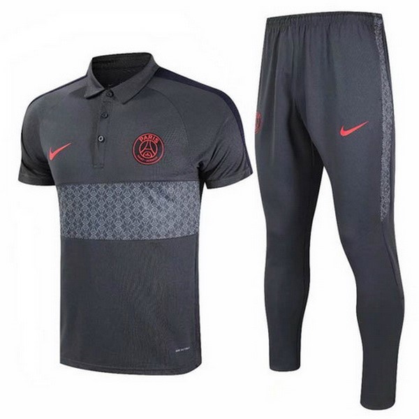 Polo Paris Saint Germain Conjunto Completo 2020 2021 Gris